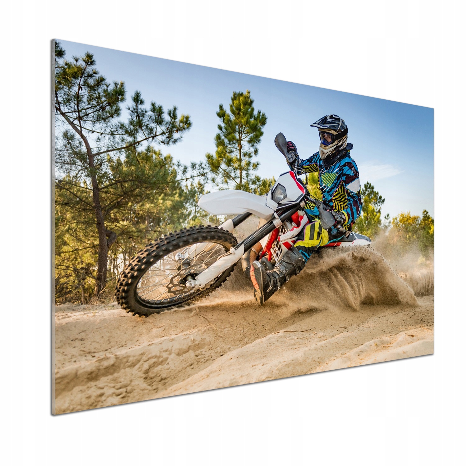 Panel medzi nábytkom v kuchyni Motocross 100x70 Lepidlo