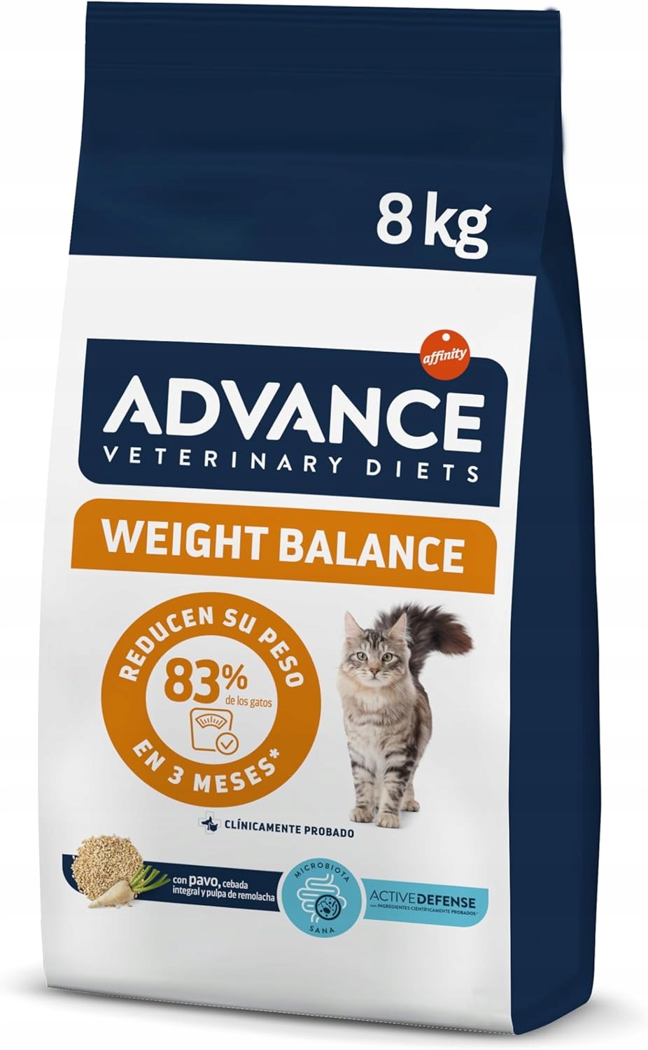 Advance Veterinary Diets Karma Sucha Dla Kota Weight Balance 8 Kg Nadwaga