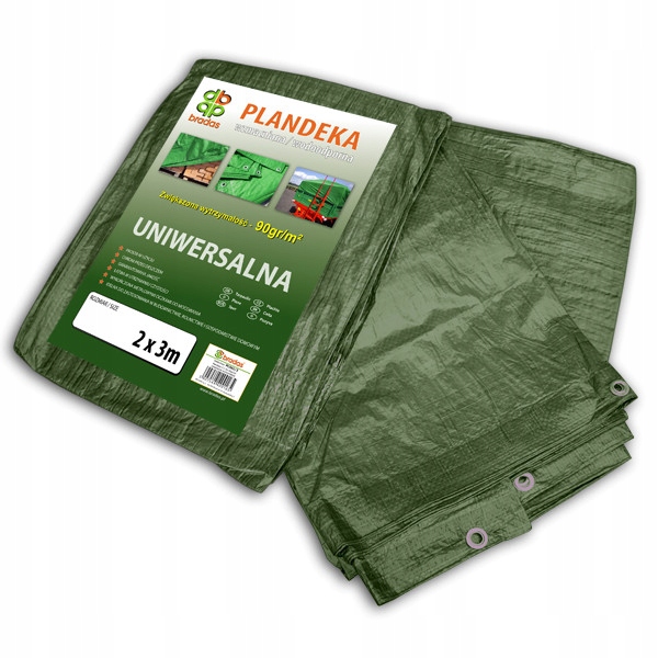 

Plandeka wzmacniana 90g. 2 x 3m Bradas PL902/3