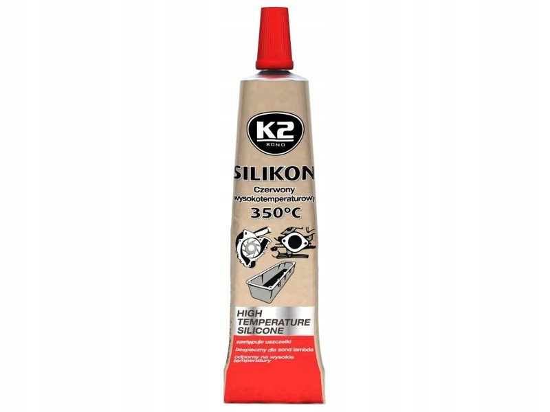 

K2 Silikon Czerwony Wysokotemperaturowy do +350°C