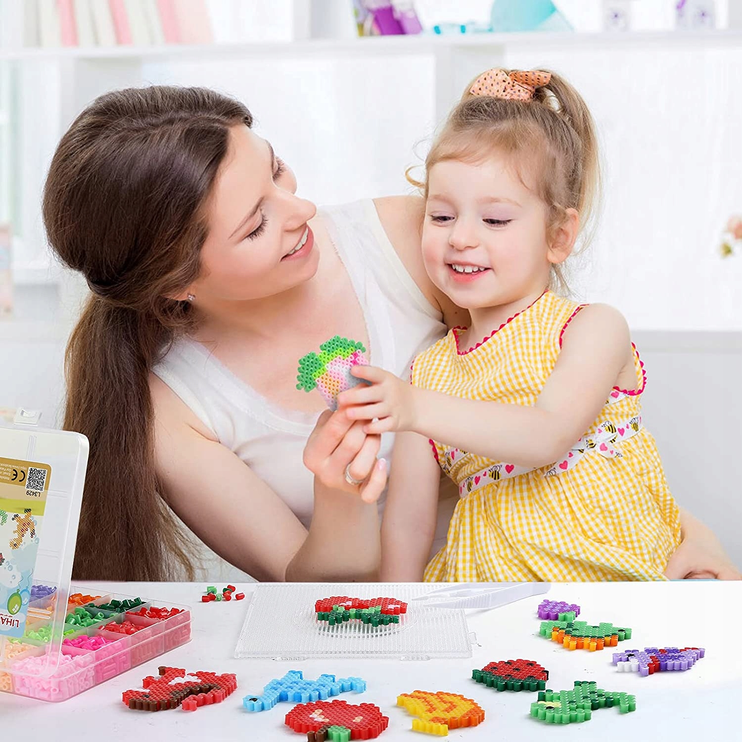 DUŻY ZESTAW KORALIKÓW DO PRASOWANIA DIY KORALIKI WZNORNIKI FORMY SZABLONY Płeć chłopcy dziewczynki