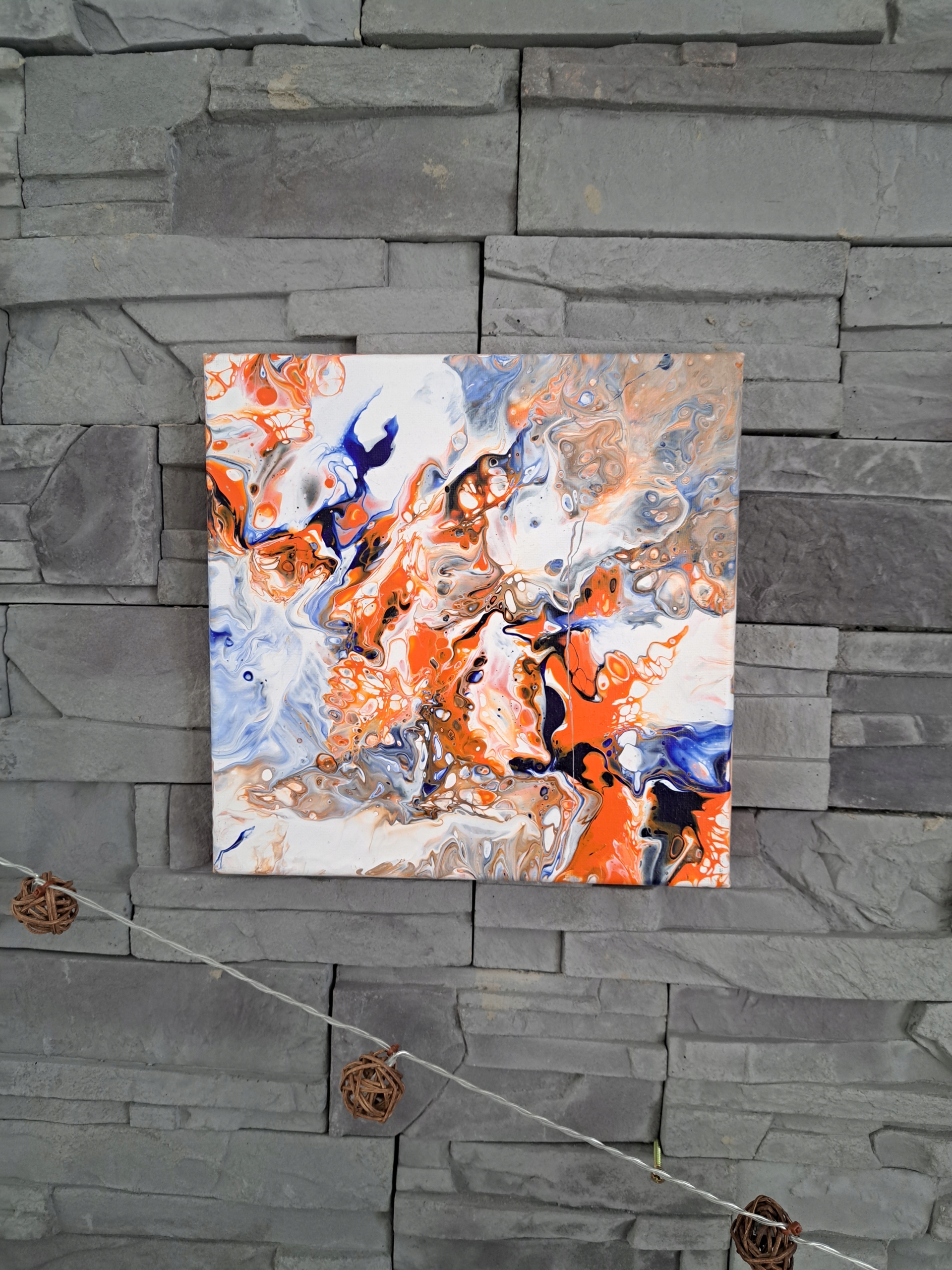 Unikátní obraz ručně malovaný autorský pouring 25/25