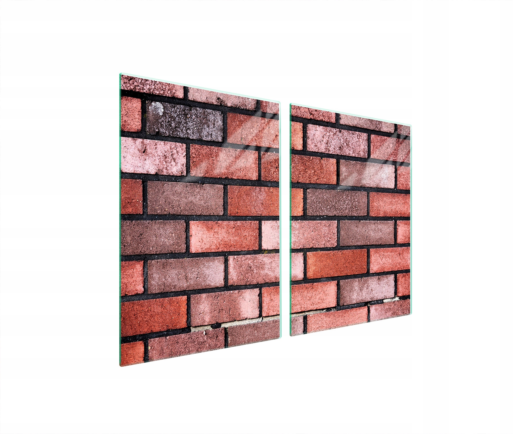 Skleněná Ochranná Deska Do Kuchyně 2x45x52 Cihlové Tvrzené Sklo