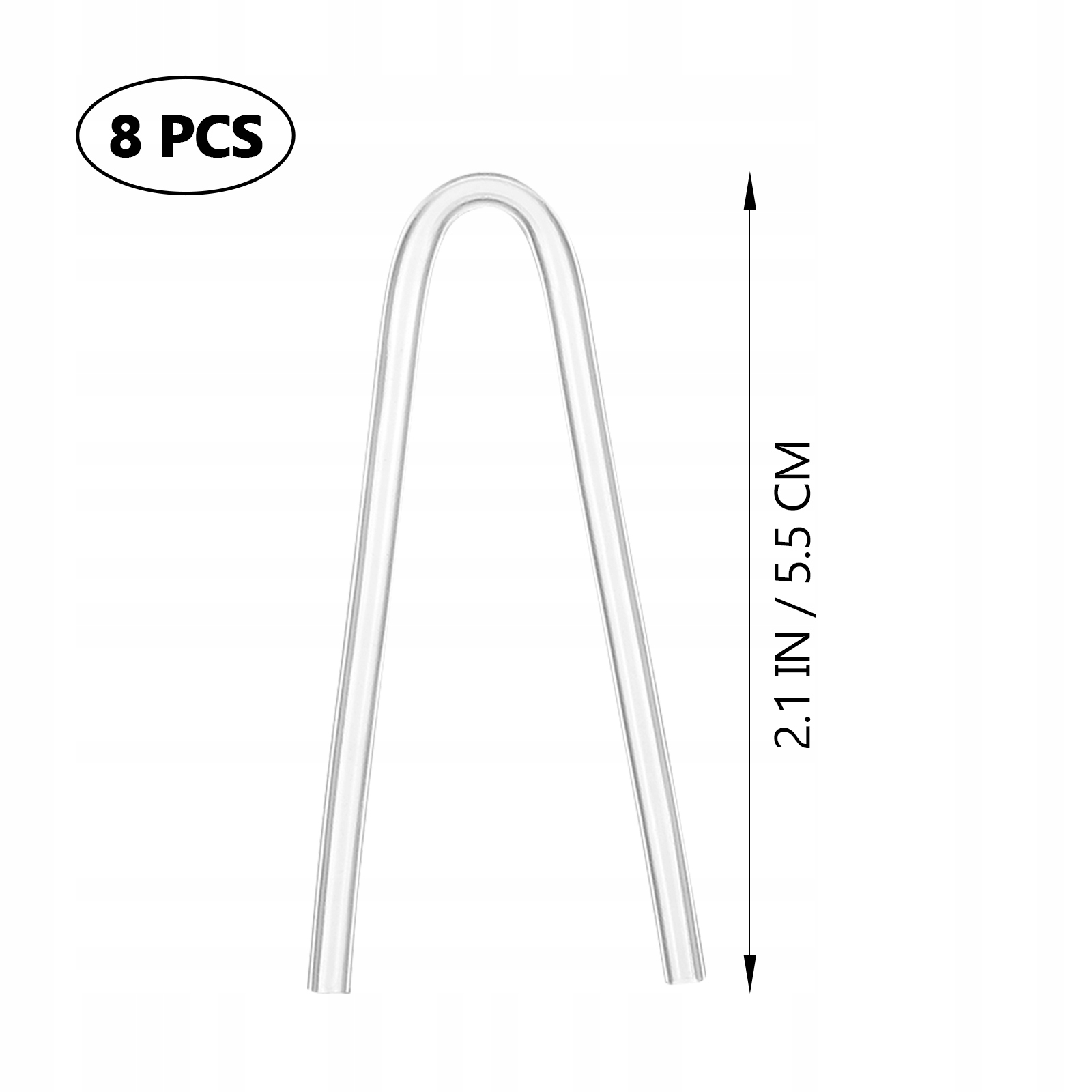 Formed Sound Tube Ear Tips Hearing Aid 8 Pcs Typ wąż