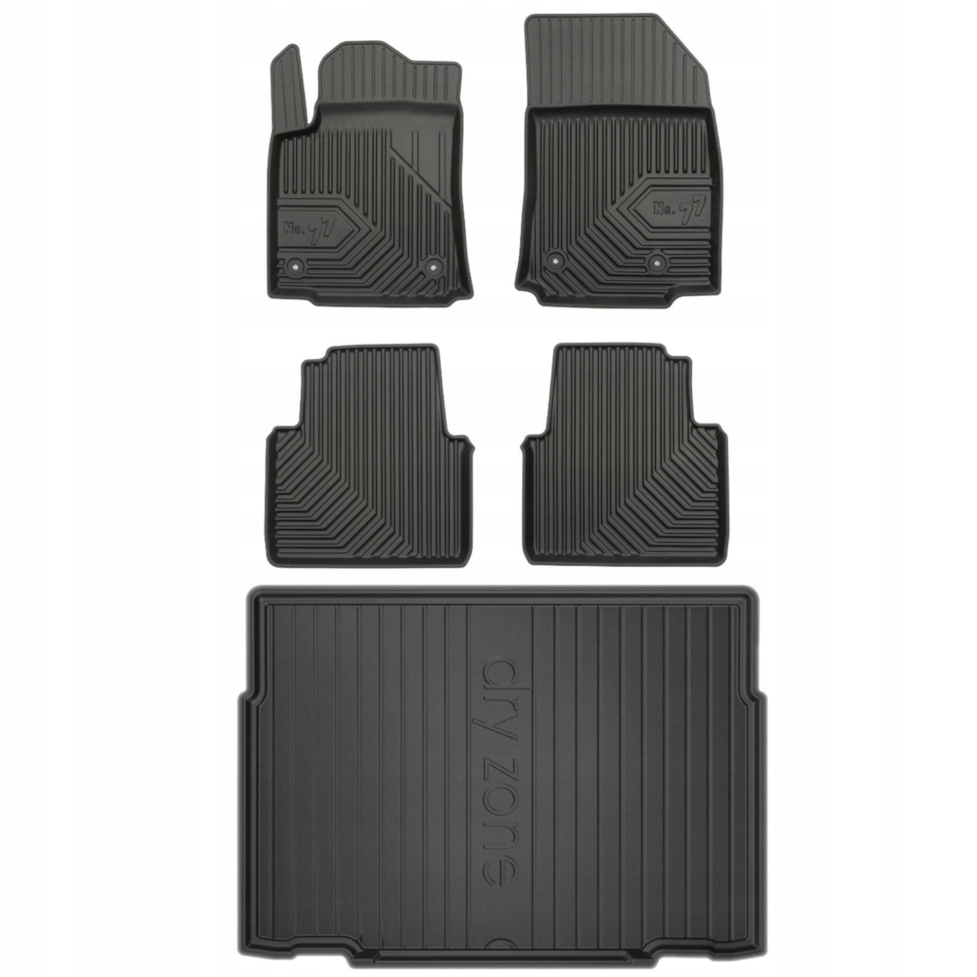 Gumové rohože rohož batožinového priestoru Citroen C3 Aircross spodná úroveň