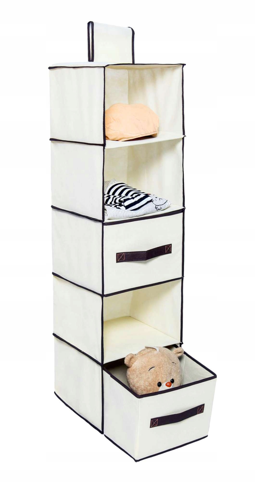 WISZĄCA PÓŁKA PÓŁKI KOSZE ORGANIZER SZUFLADY DO SZAFY GARDEROBY NA RZEPY