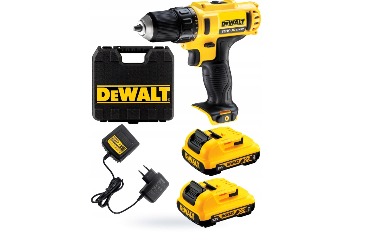 DeWalt DCD710D2 wkrętarka 10,8V 2x2Ah +kufer