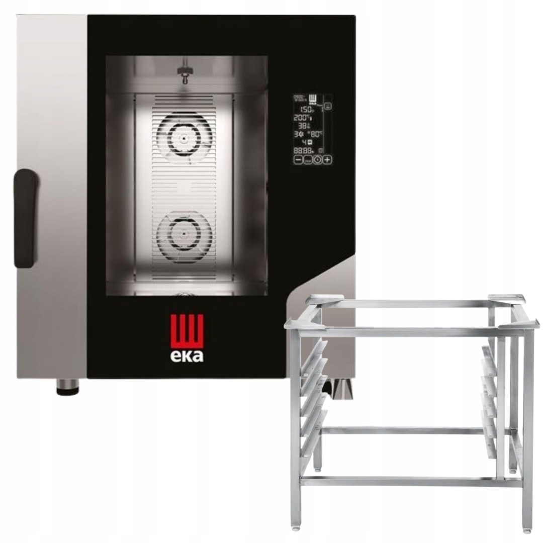 Piec konwekcyjno-parowy Elektryczny Eka Black Mask 7x 1/1 z Podstawą