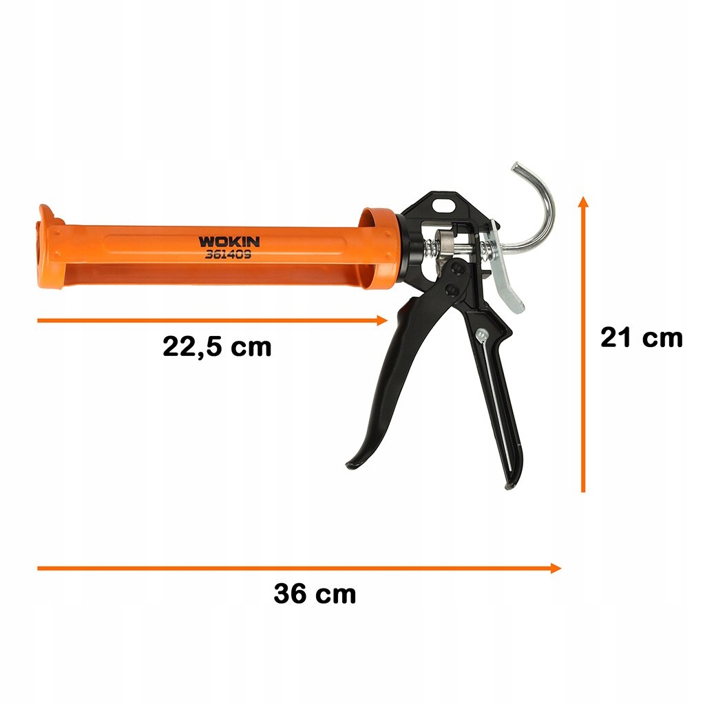 PISTOLET WYCISKACZ DO SILIKONU AKRYLU KLE JU KARTUSZY MAS OBROTOWY KORPUS 3 Stan opakowania oryginalne