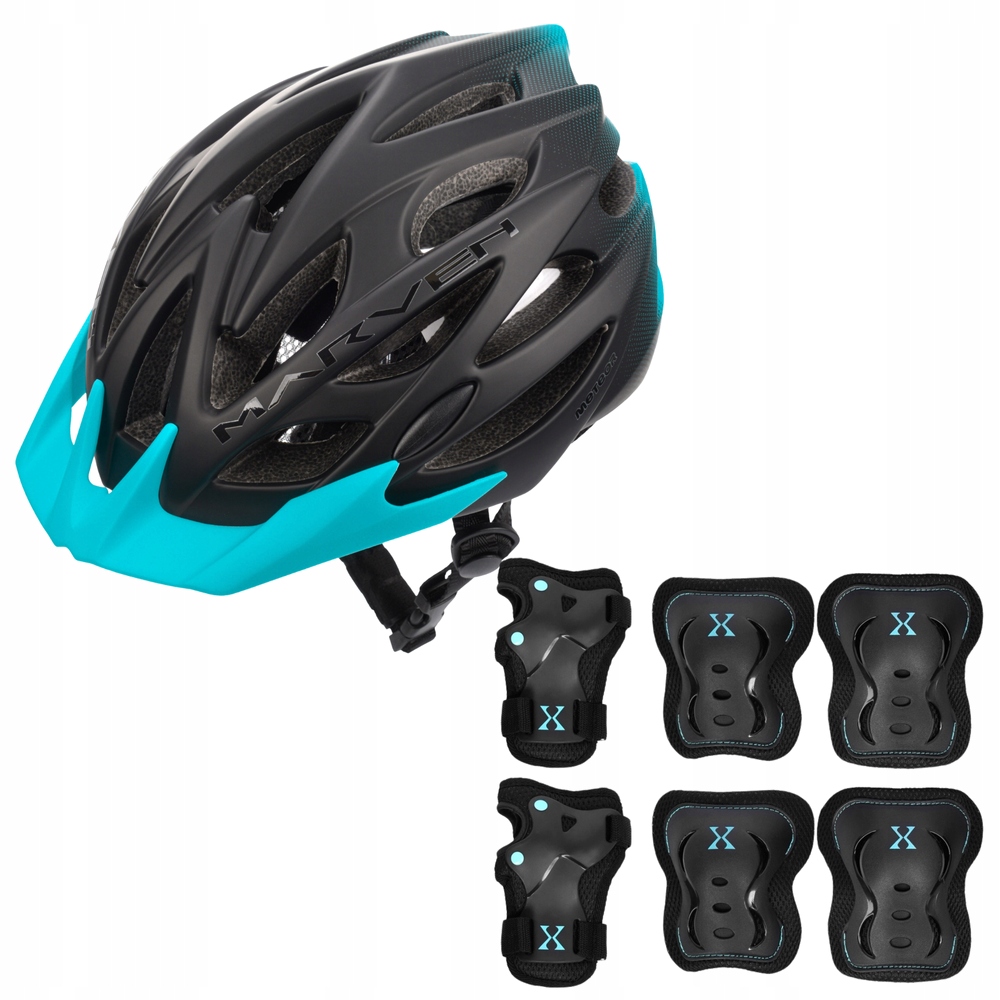 Helma na kolečkové brusle Městská nastavitelná přilba pro děti 52-56 cm chrániče S