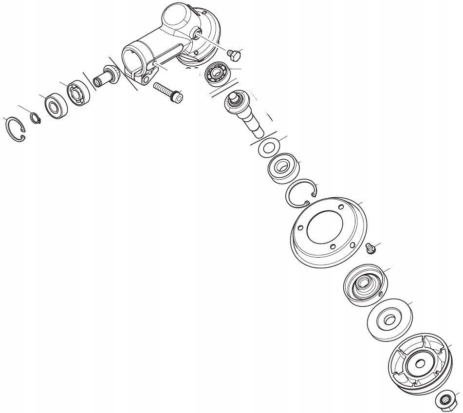 Nd Makita Dolmar Uhlový prevod MS-34, EM3400