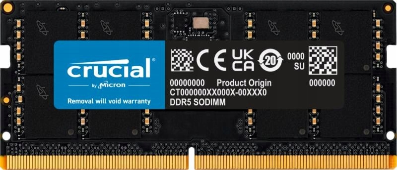 Crucial Sodimm DDR5 32GB 5600MHz CL46 CT32G56C46S5