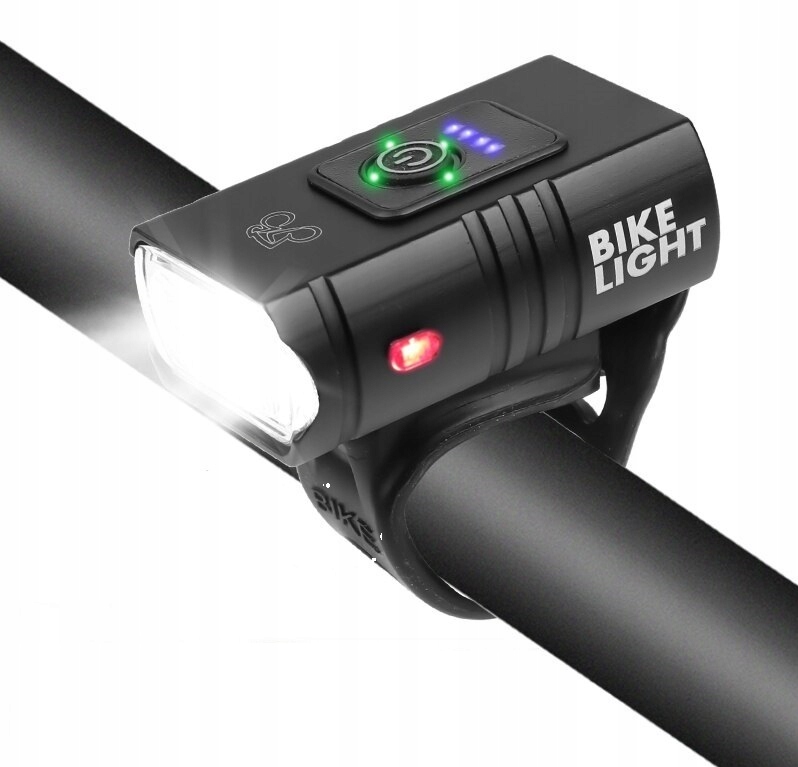 

Lampka Rowerowa Usb Świeci 12H T6 Led
