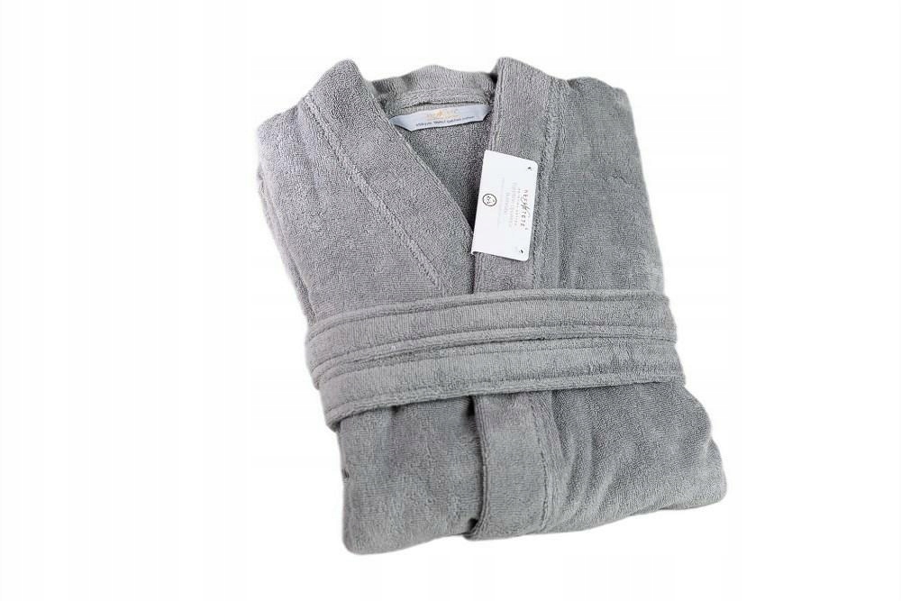 Unisex froté župan Opulence XL stříbrný 450 gsm ze 100% bavlny
