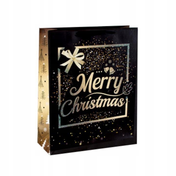 

Torebka papierowa na prezenty Merry Christmas Mała