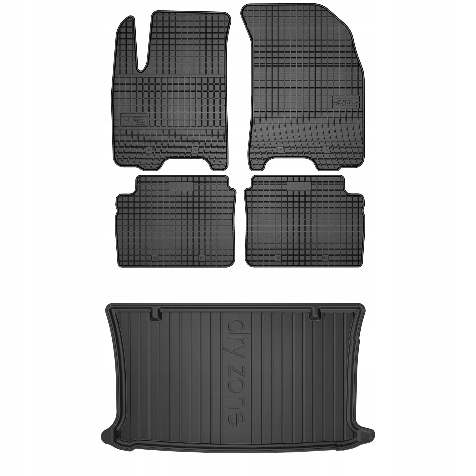 Sada gumových kobercov a rohoží Chevrolet Aveo II 2007-2011