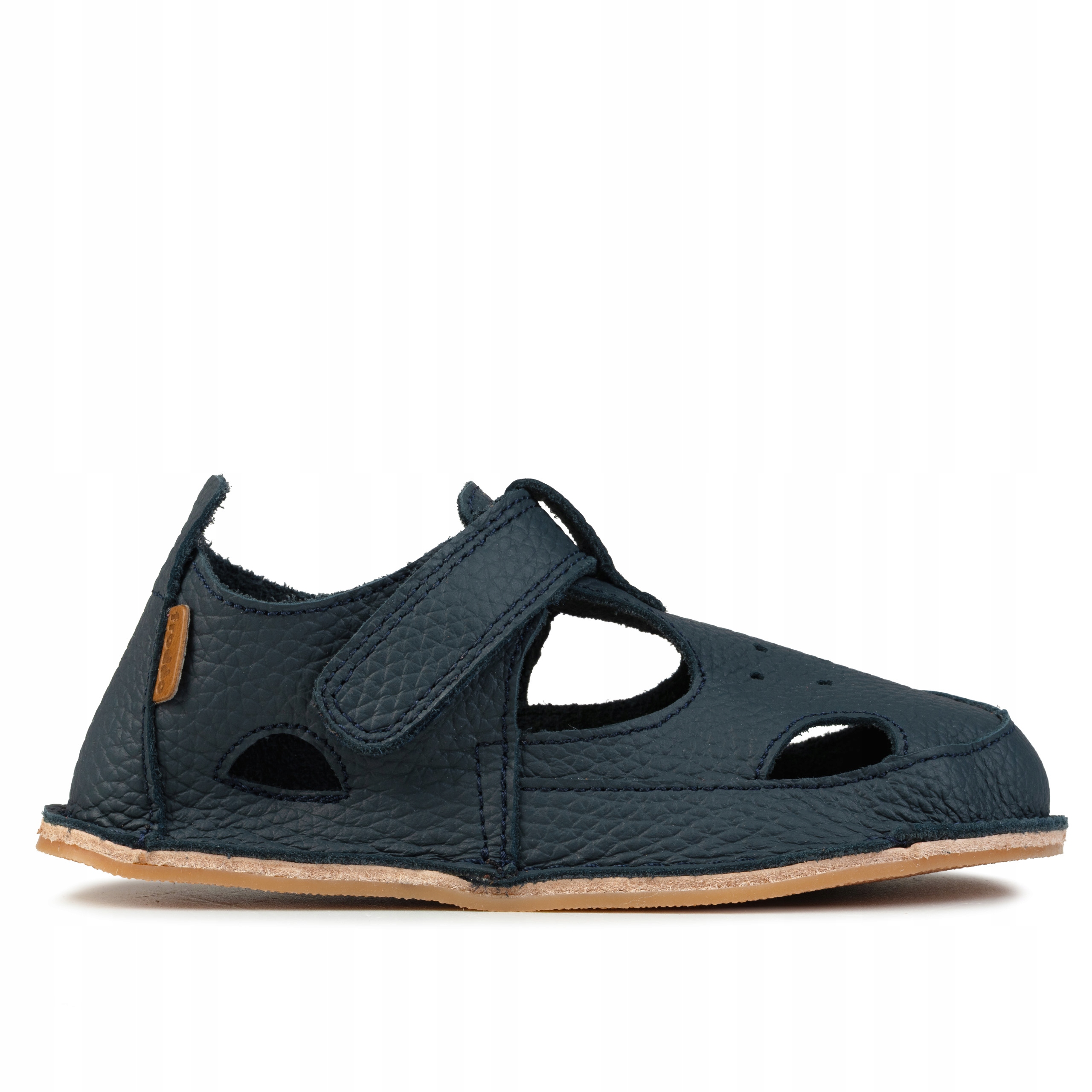 Sandały dziecięce Froddo Barefoot Strap skórzane G2150215 Dark Blue