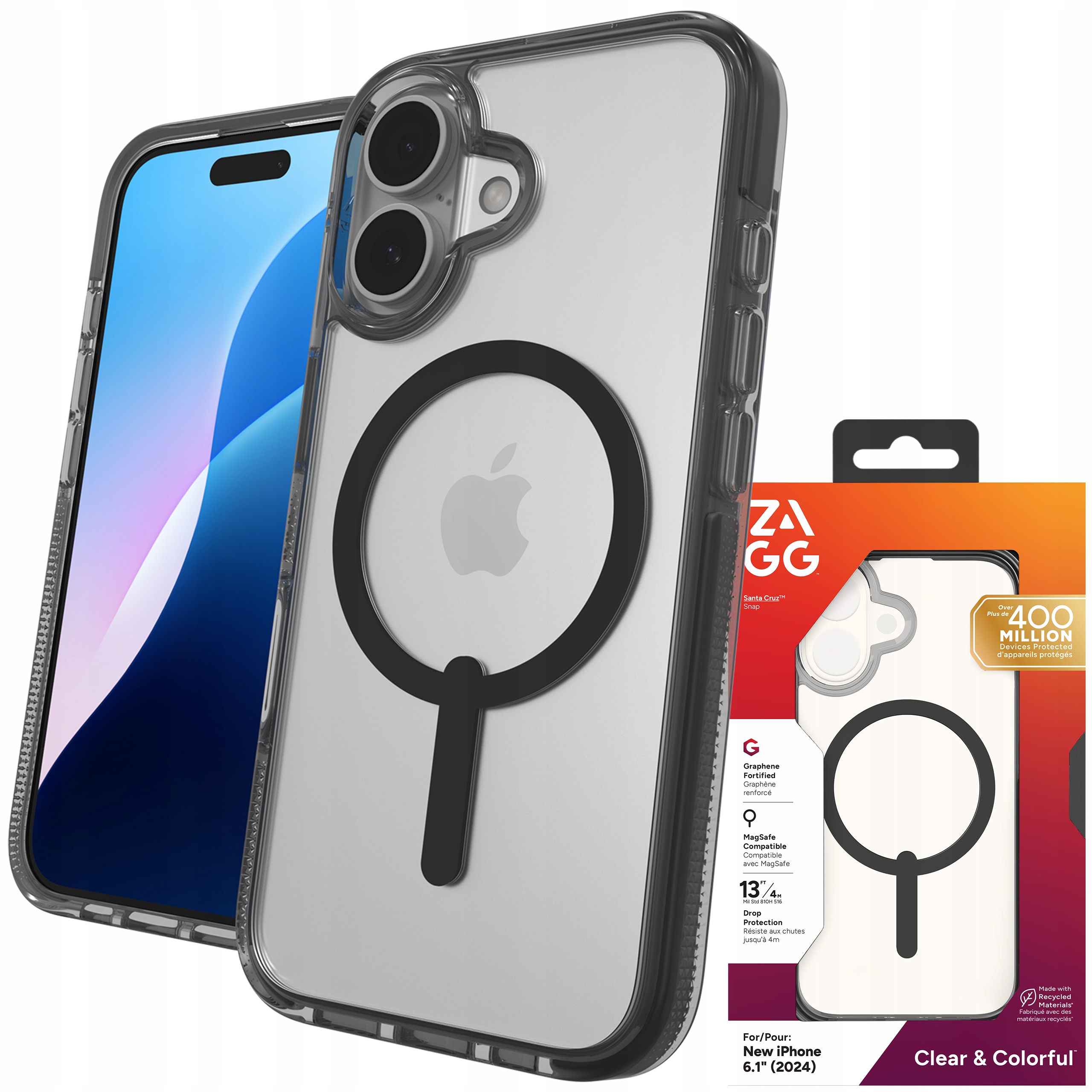 Zagg Santa Cruz Snap Case Pouzdro s MagSafe pro iPhone 16 Kryt