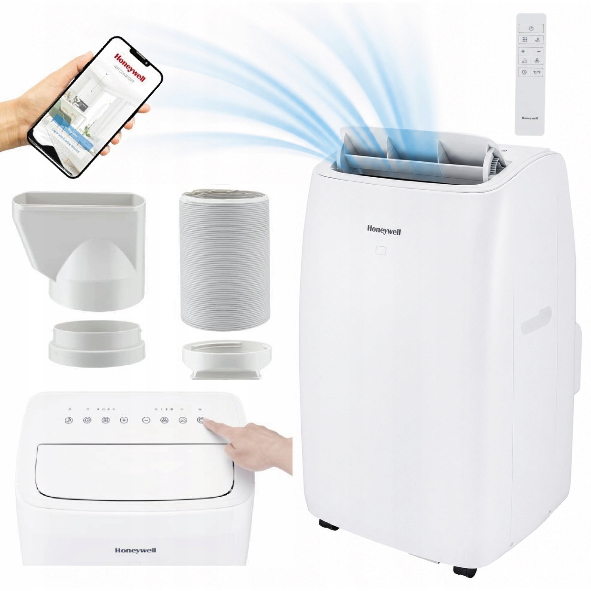 Klimatyzator Przenośny Wifi Osuszacz Powietrza 14000BTU Honeywell Hb Pilot
