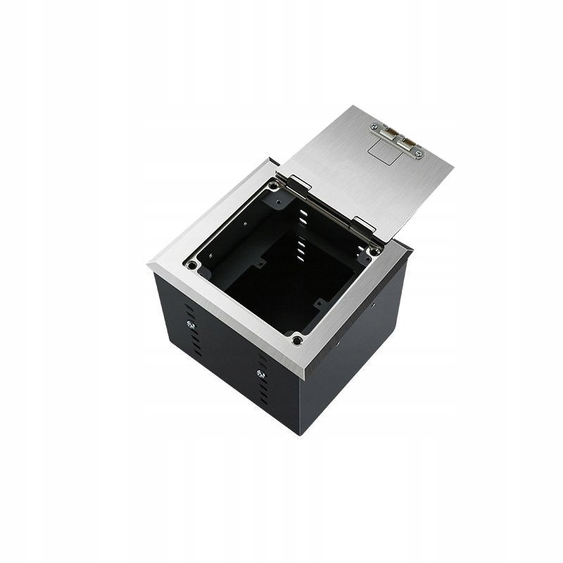 Puszka Podłogowa Floorbox Do Paneli 86MM Czarna Metalowa