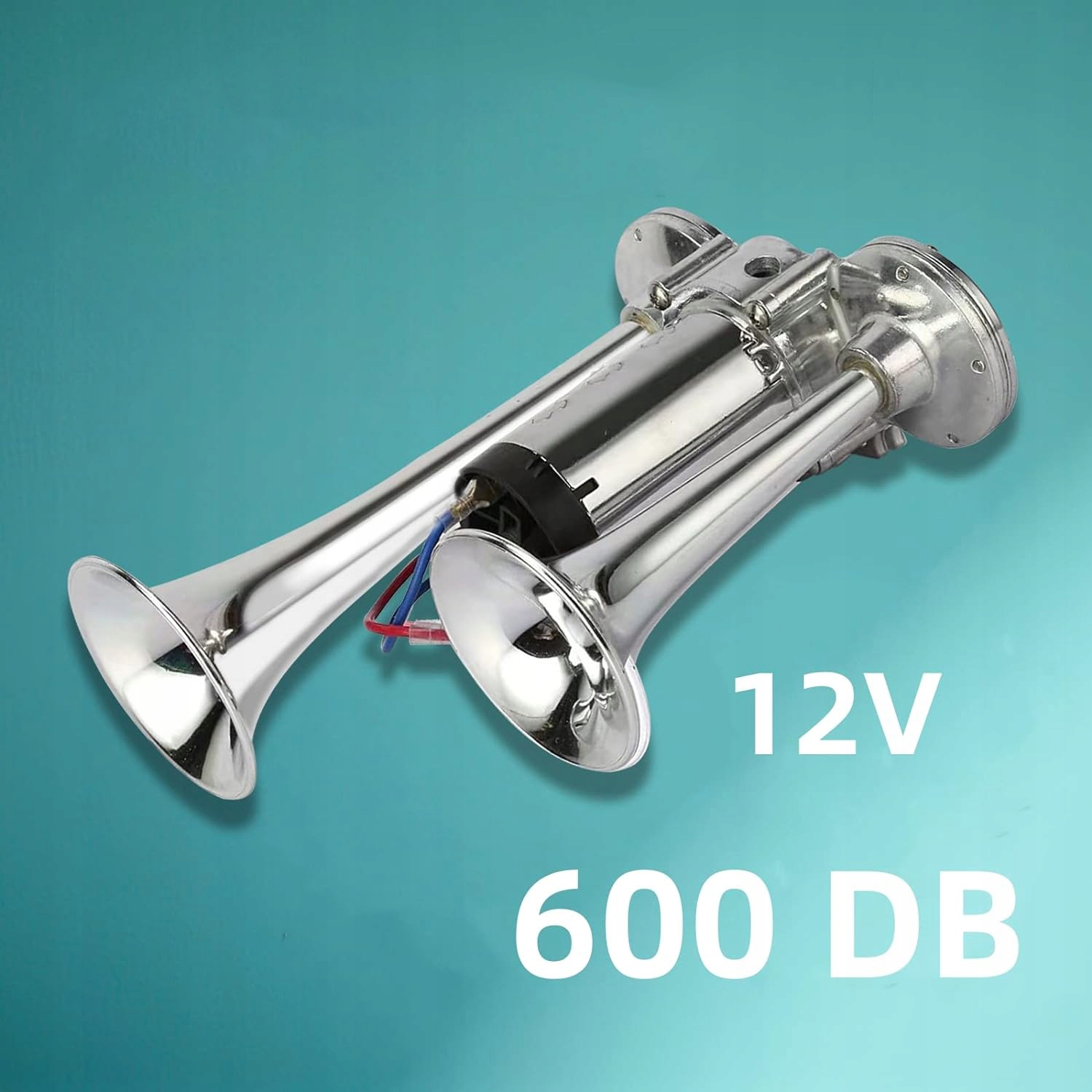 600DB 12V ZESTAW KLAKSONU SAMOCHODOWEGO SUPER GŁOŚNY GŁOŚNIK SAMOCHODOWY Stan opakowania oryginalne