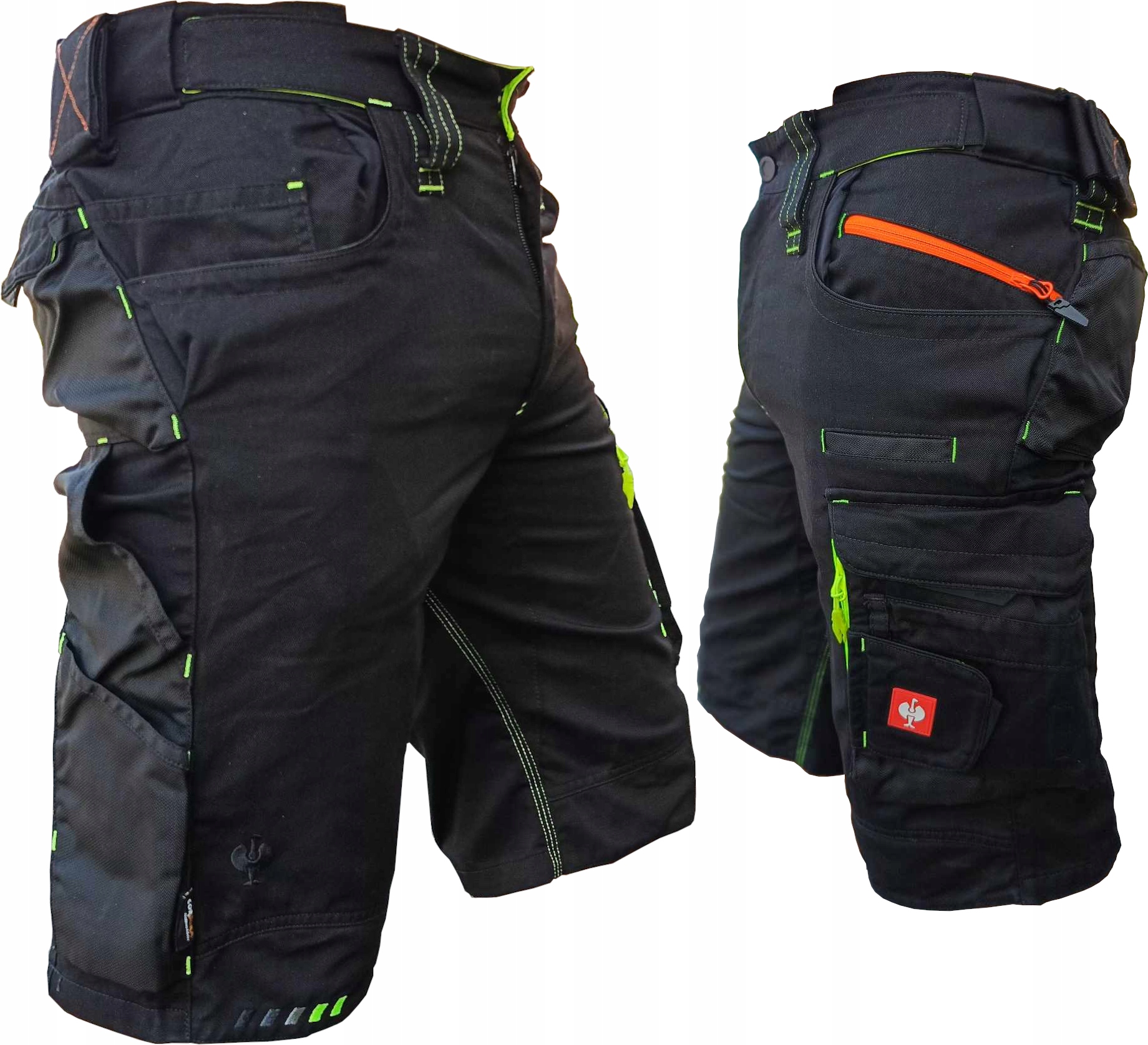 Szorty krótkie spodnie robocze Engelbert Strauss Motion 2020 czar/żół/p r48