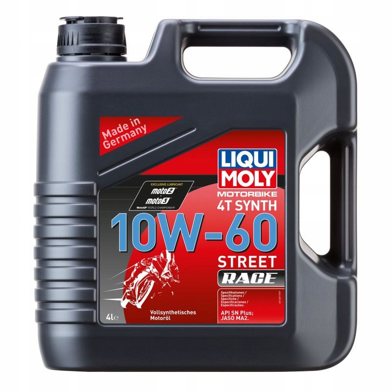 Liqui Moly Syntetický motorový olej pre motocykle 10W60 Race 4T 4 litre