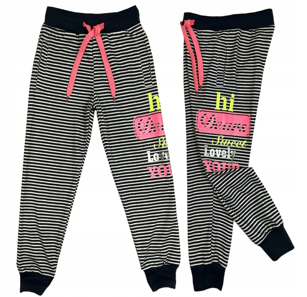 

Spodnie dresowe Hi Sweet r 8 - 122/128 cm Black