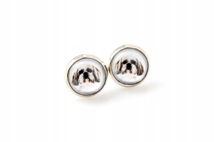 

Shih Tzu Kolczyki z Twoim zdjęciem Handmade