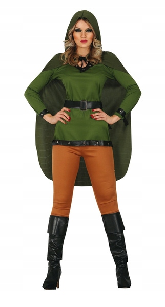 Kostým Lukostřelkyně Myslivečka Bojovnice Zelená L
