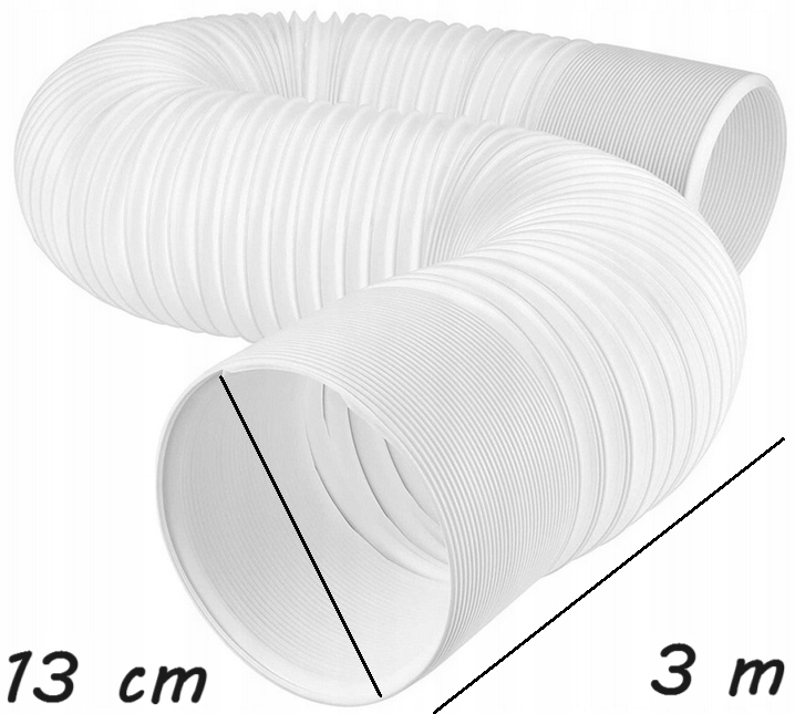 Elastyczna Rura Do Klimatyzacji Przenośnej Długość 3m Średnica 13cm Harmoni