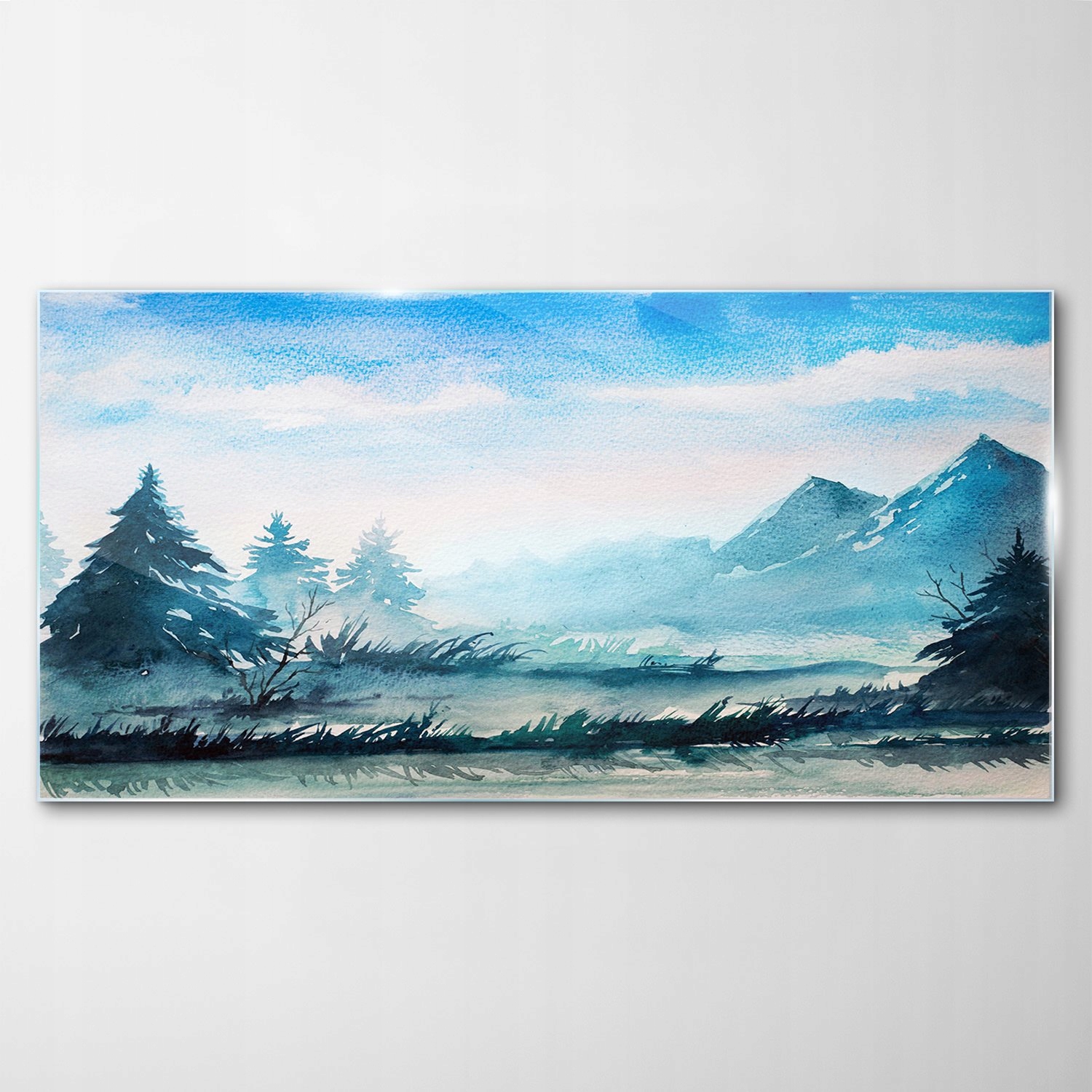 

Obraz na Szkle Dekor Góry Krajobraz Drzewa 120x60