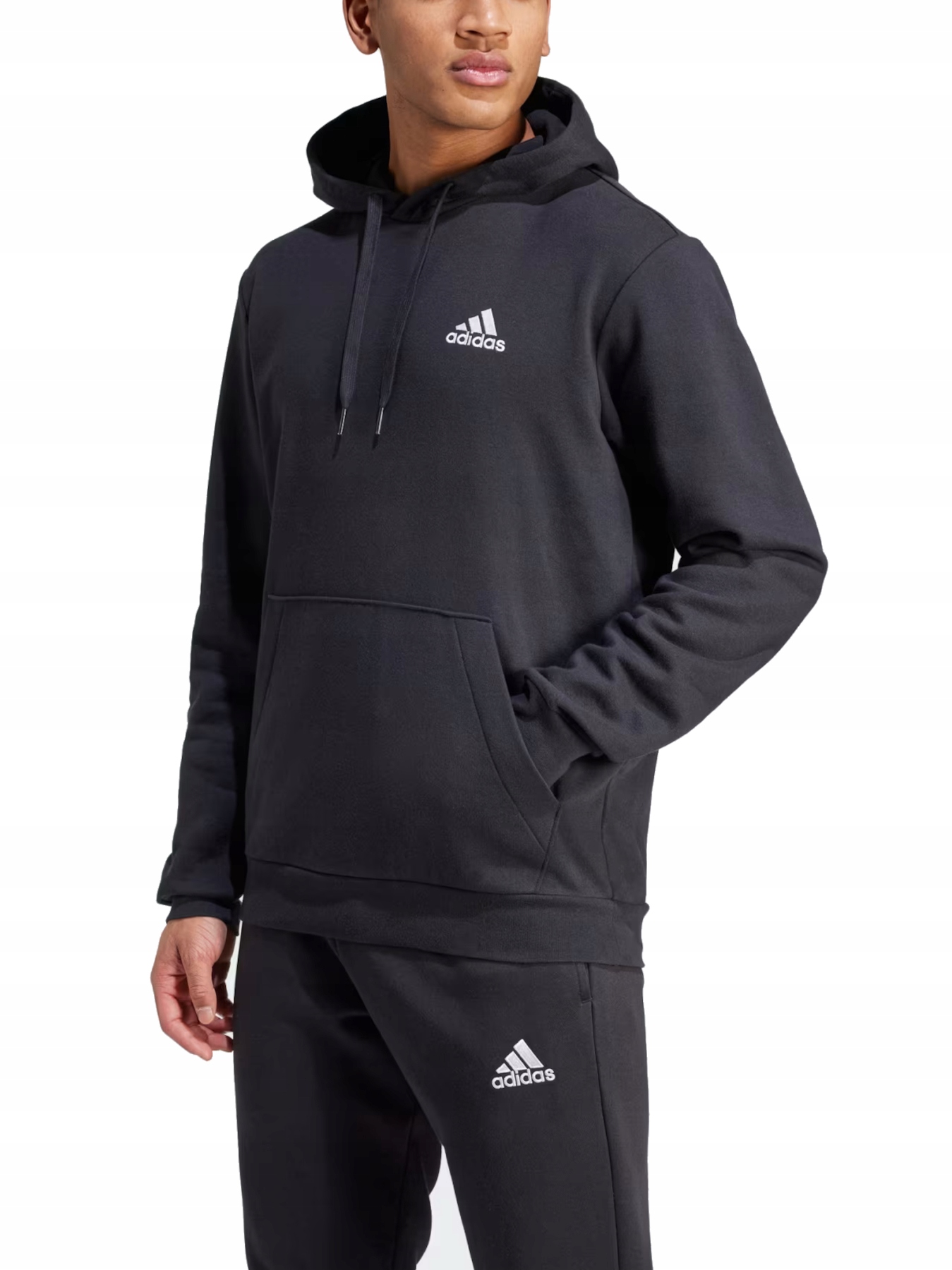 pánská mikina Adidas GV5294 černá s kapucí pro každodenní nošení L