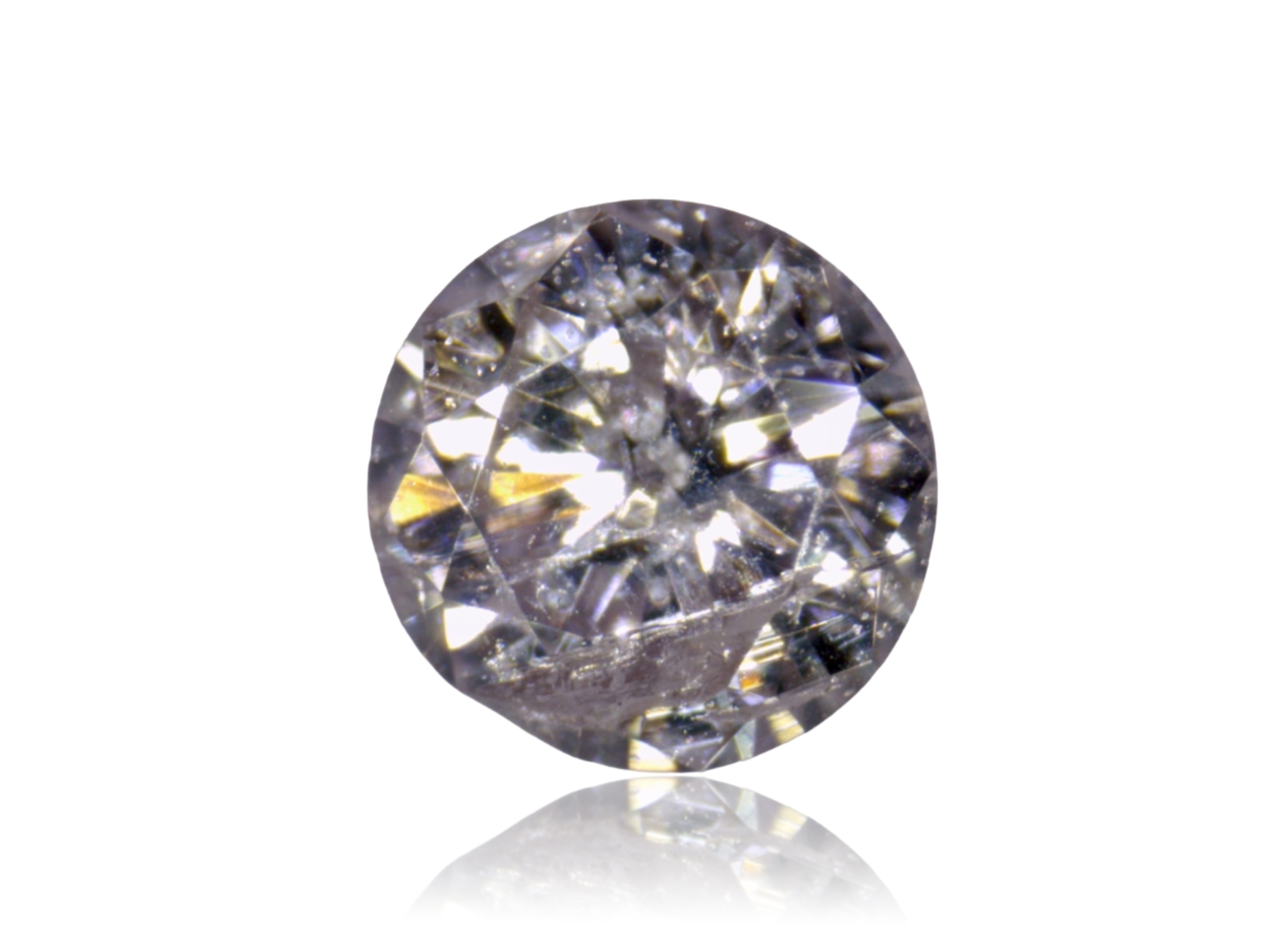 Přírodní Diamant 0.03ct Hnědý Briliant I2 eCertifikát Wbd