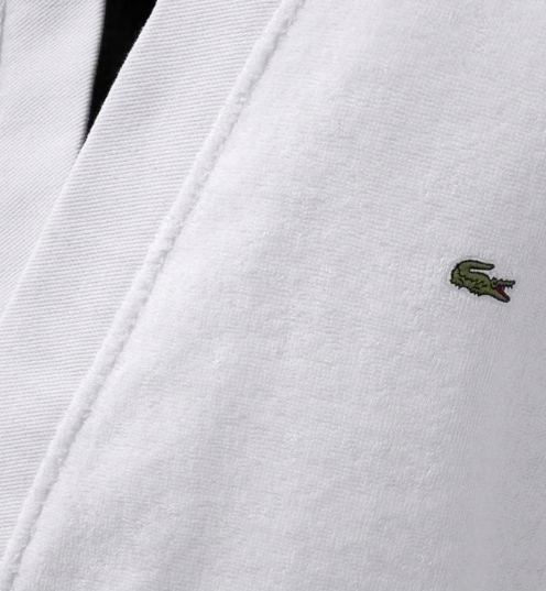 LACOSTE SZLAFROK MĘSKI BIAŁY BAWEŁNIANY L NMC Rozmiar L