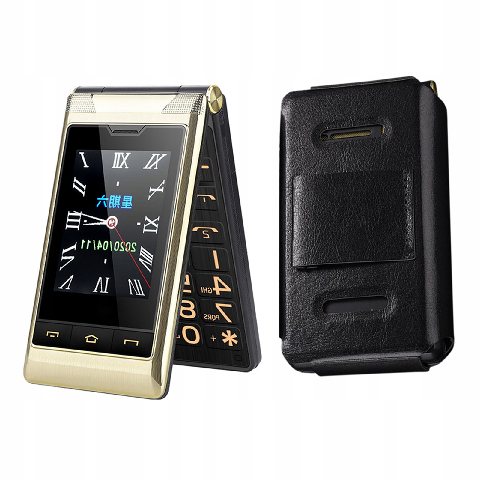 Telefon Komórkowy Z Klapką Dla Osób Starszych Złoty