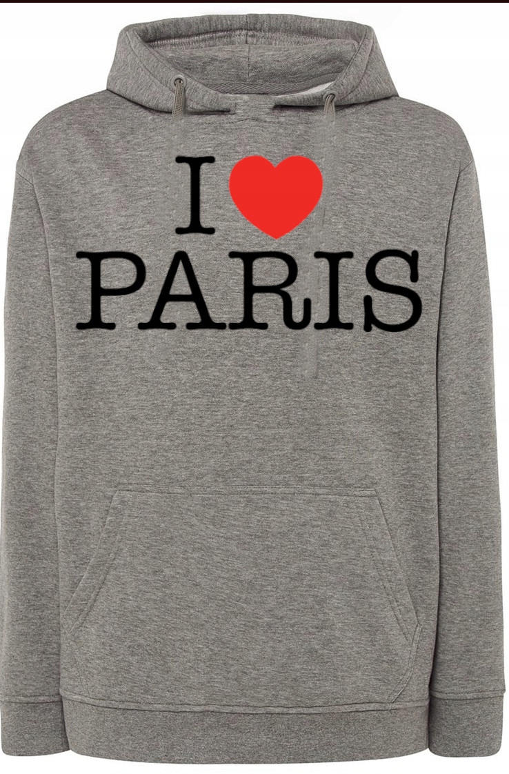 I Love Paris Miluji Paříž Pánská Mikina vel. 4XL
