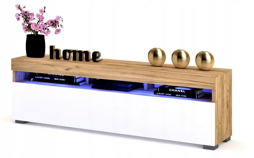 

Szafka Rtv Komoda Play Craft Biała Led 180