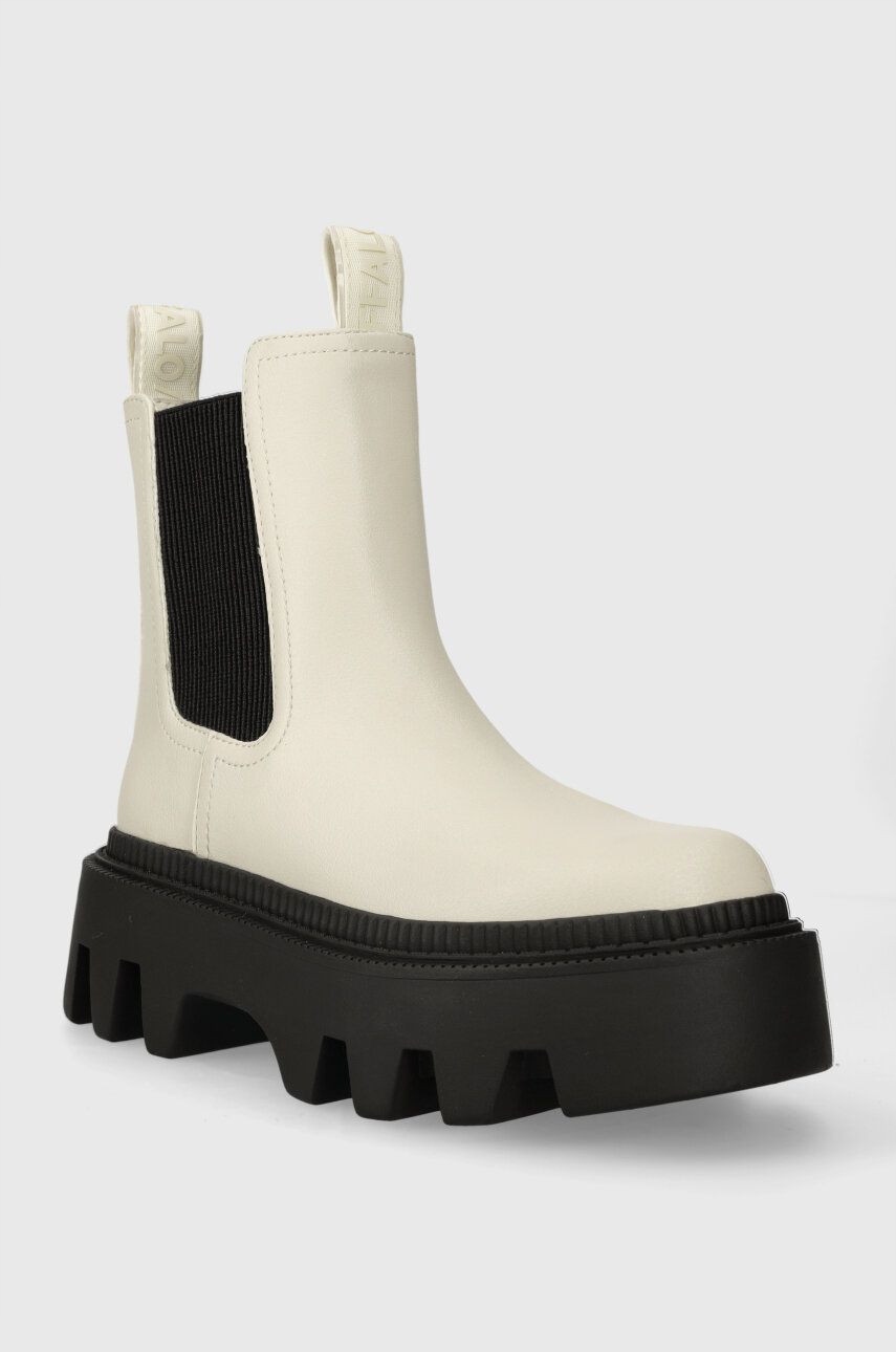 Dámské kotníkové boty Buffalo Flora Chelsea Lo Vegan Nappa Cream