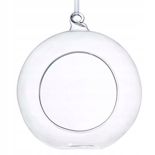 

szklana kula do powieszenia włóż do niej kwiaty