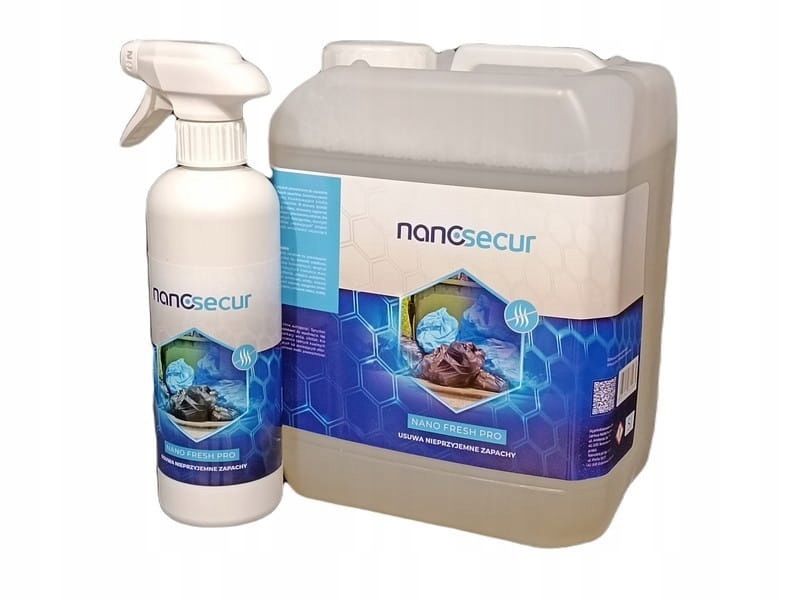 Zestaw Nanosecur płyn do usuwania nieprzyjemnych zapachów moczu 5L+ 0,5L