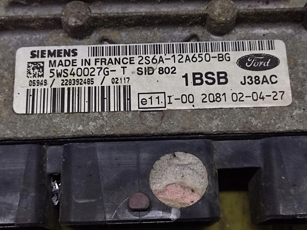 FORD FUSION 1.4 D control unit of the engine 2S6A12A650BG