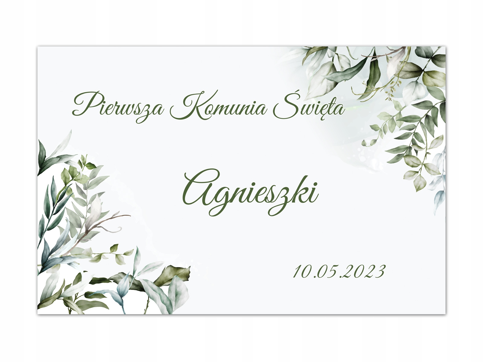 

Duży plakat komunijny Personalizowany 90x60cm