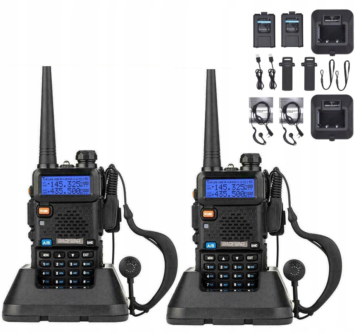 Baofeng UV-5R Vysílačka Radiotelefon Vysílačka Skener Vhf