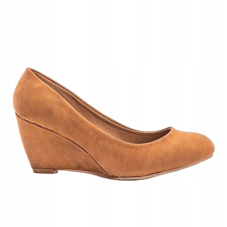 

Brązowe Skóra ekologiczna Buty Czółenka r.38