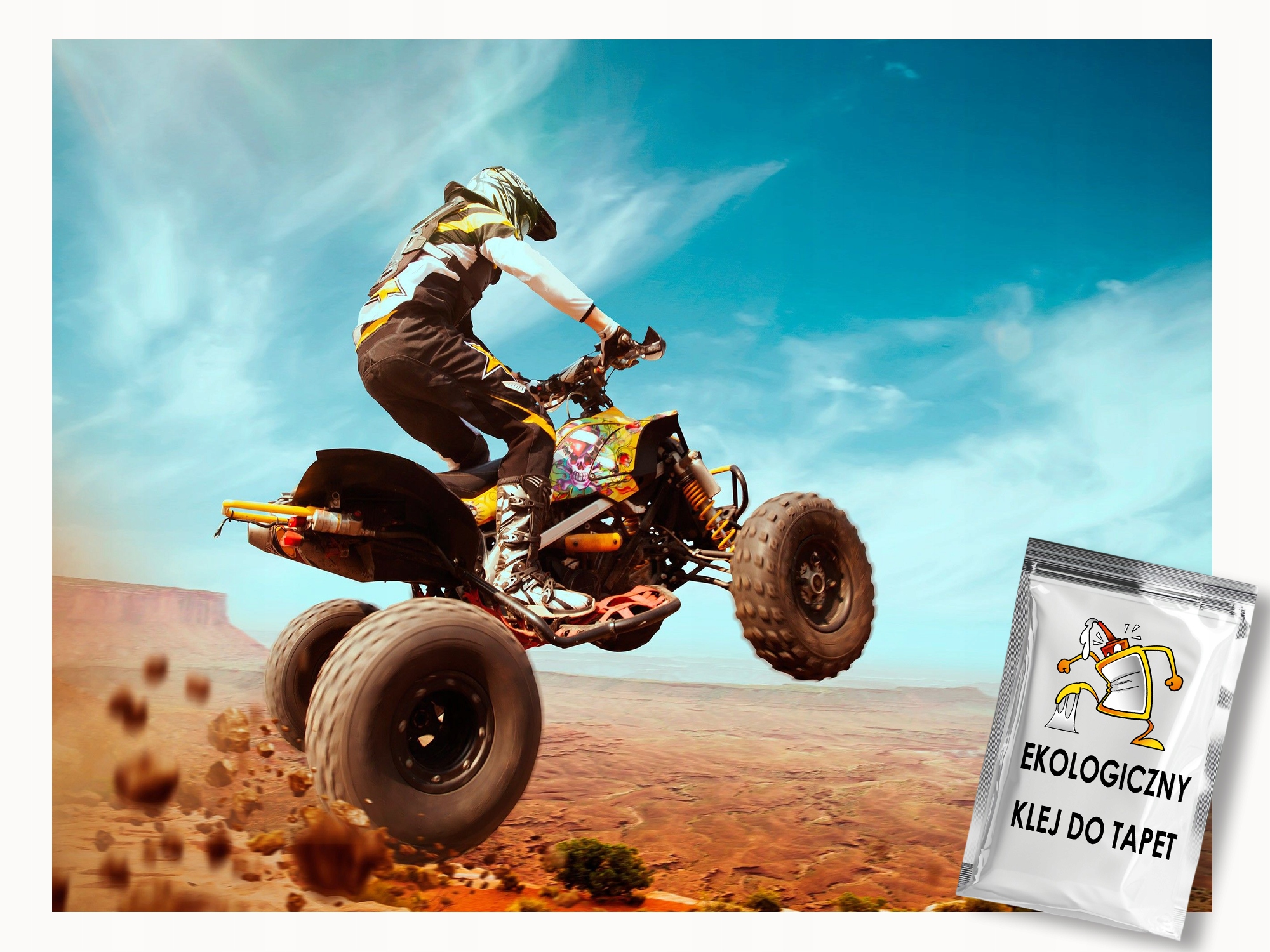 Fototapeta Flizelina Sport Jízda Quad Cross Adrenalin Terén 200x140 lepidlo