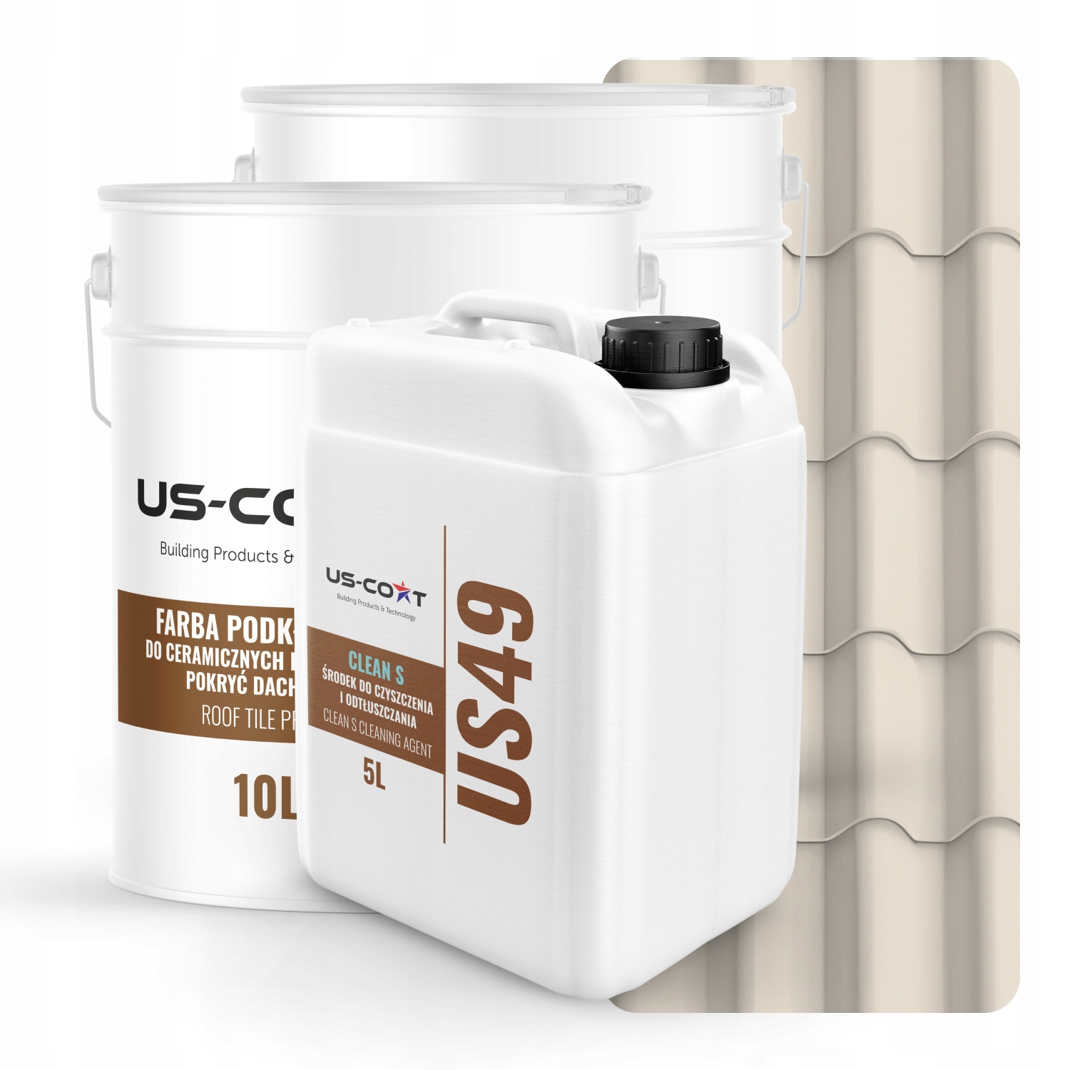 Farba Na Keramické Strešné Tašky Sada Krémová RAL9001 74m2 Lesk Výrobca