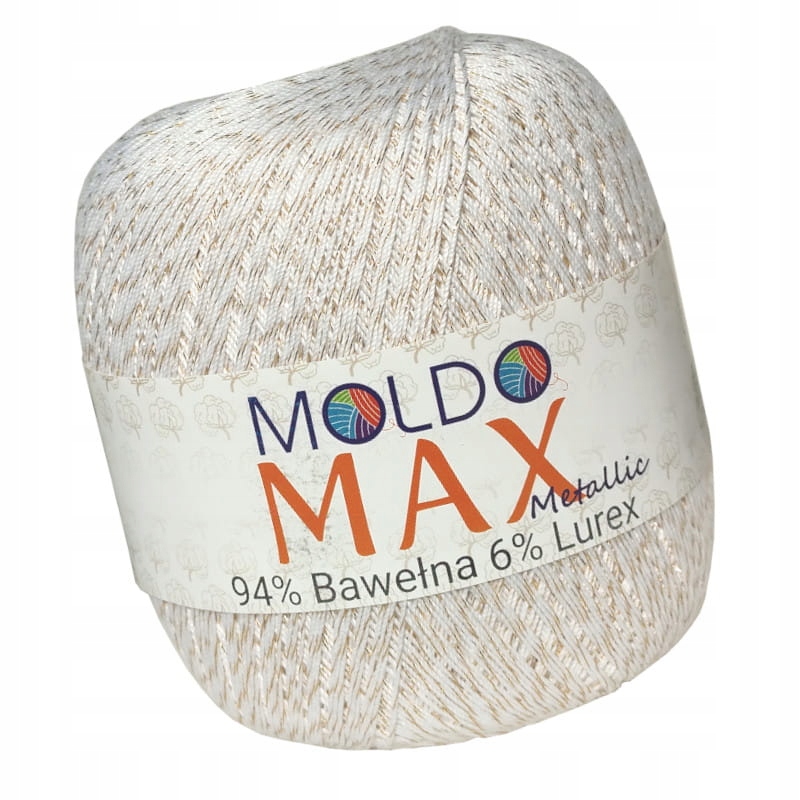 Moldo Max Metallic Biało-Złoty (100gr/565mt)