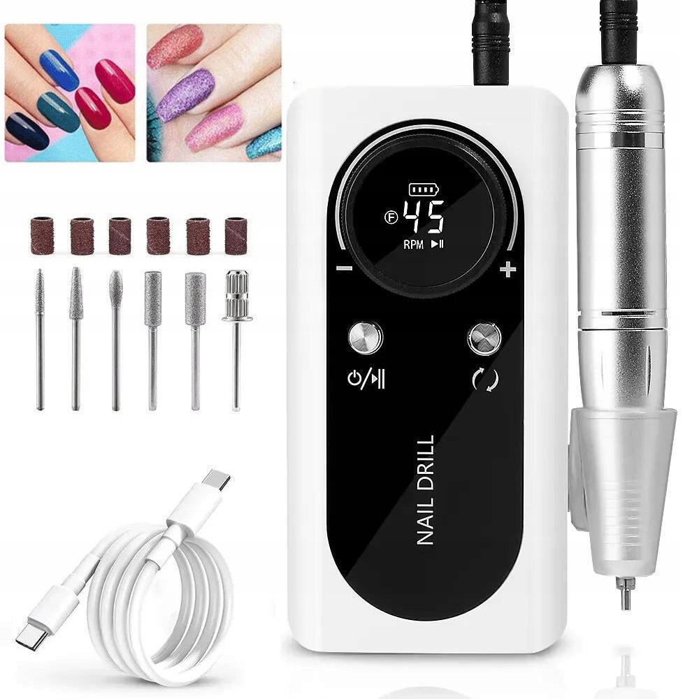 Nabíjecí pilník na nehty 45 000 ot./min. pro manikúru/pedikúru