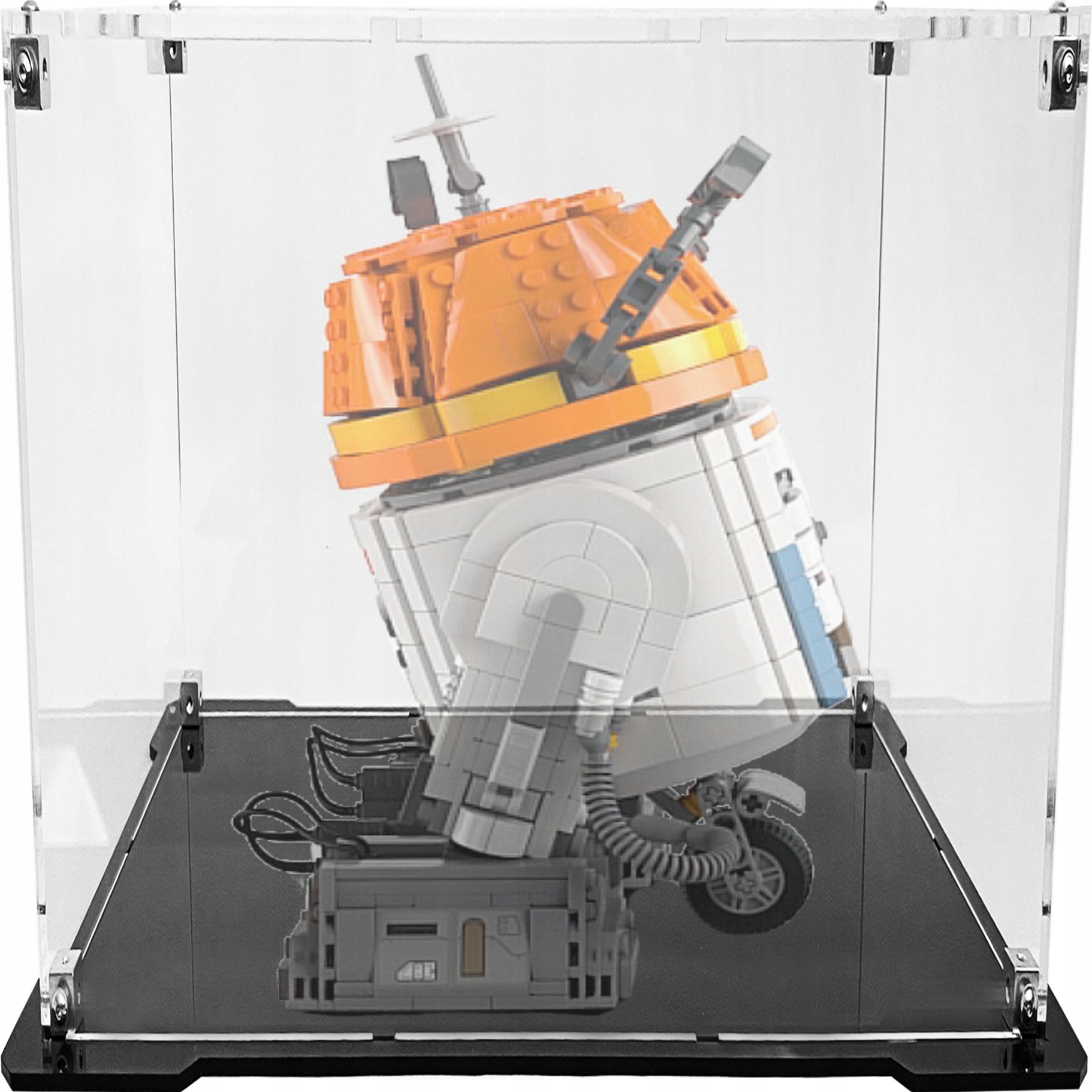 Vitrína s černou základnou pro Lego 75416 Star Wars Droid Chopper (C1-10P)